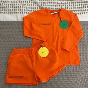 Kids 365 PPRMINT™ Long Sleeve Crew Neck T-shirt and Shorts